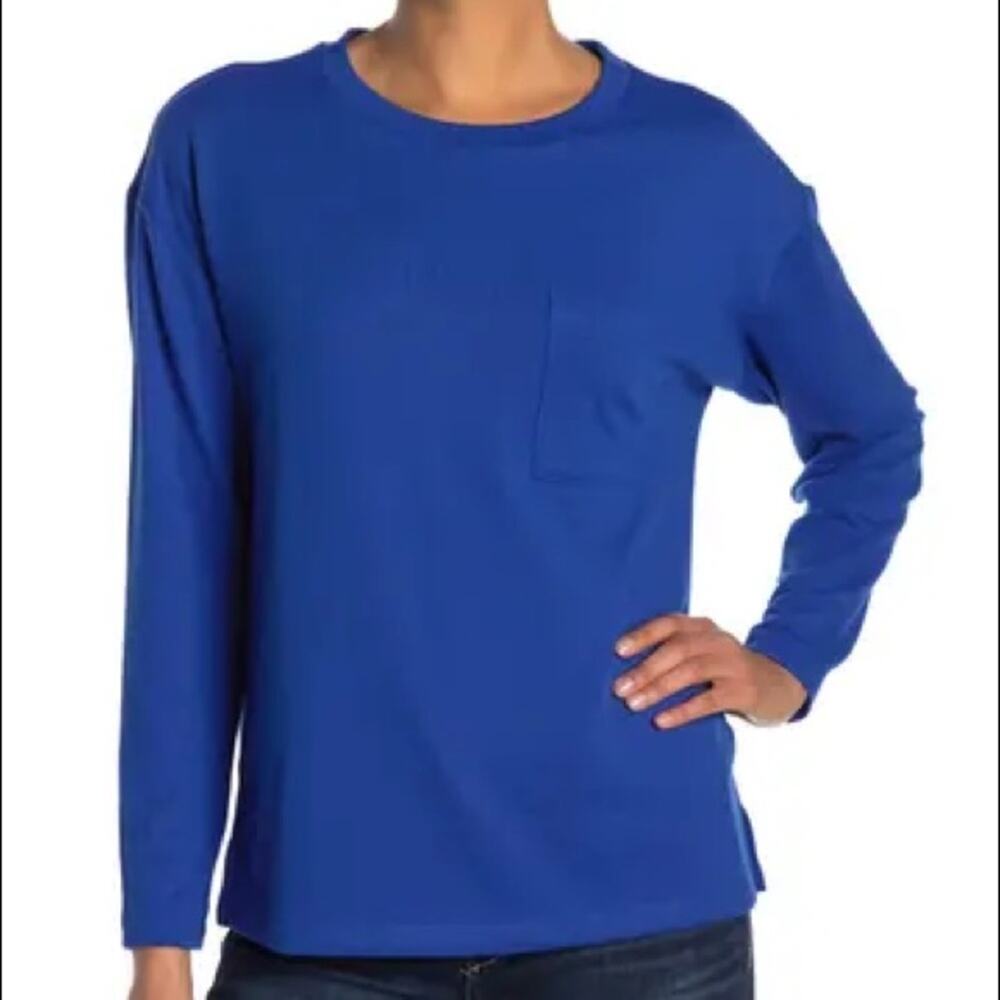 Sanctuary NEW Crew Neck Pocket Pullover Sweatshirt Size Small